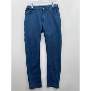 MTAILOR Men's‎ Custom Stretch Knit Jeans Blue Straight Leg Travel Workwear 28x29